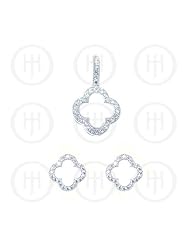 Sterling Silver -Rhodium Plated Assorted CZ Designer Inspired
