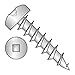#8 x 3/8" Deep Thread Wood Screws/Square/Pan Head/Steel/Zinc/Full Thread (Carton: 10,000 pcs)