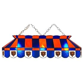 Chicago Bears 40 STAINED GLASS POOL BILLIARD TABLE LAMP LIGHT