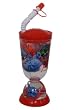 Lilo & Stitch -Stitch Water Bottle With Snowglobe - Red