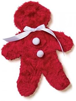 West Paw Design TINY GINGER Unstuffed Squeaky Toy - Red - 6.5''