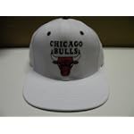 NBA Chicago Bulls All White Retro Snapback Cap Old School