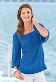 Square Neck Pullover Blouse