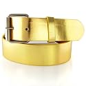LEATHER ALL GOLD STUDDED SNAP BELT WITH DETACHABLE BUCKLE