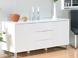 Sideboard “Pure” Lowboard Anrichte Hochglanz weiß Kommode Neu