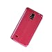 CASEPRADISE View Side Flip Leather Etui Stand Case Cover For Samsung Galaxy Note 4 Hotpink