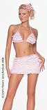 Leg Avenue 2Pc. Ruffle Bikini Top And Ruffle Skirt Set