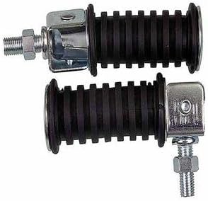 Western Power Sports Folding Footpegs - 12mm/Black