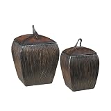 Metal Gourd Containers Set of 2 - Small