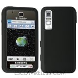 For Samsung Behold T919 Premium Black Smooth Silicone Protective Skin Case Cover
