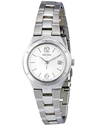 Seiko Womens SXDC47P1 Silver Dial Stainless Steel Watch