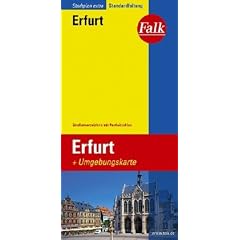 Falk Stadtplan Extra Standardfaltung Erfurt