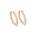 14K Yellow Gold 1/2 ct. Diamond In & Out Fashion Earrings