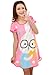 Icibgoods Womens Skirt Summer Glasses Rabbit Print Dress Pink