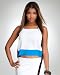 Colorblock Square Neck Top - BRIGHT WHITE (XL) Colorblock Square Neck Top - BRIGHT WHITE (XL)