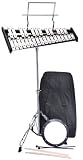 Student Bell Kit with Case Practice Pad Mallets and Sticks School Percussion Set Teacher Approved