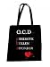 O.C.D (Obsessive Cullen Disorder) Black Tote Bag - Inspired By Twilight