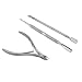 Docooler 3pcs Cuticle Manicure Scissor Stainless Steel Nipper Cutter Nail Art Clipper Tool For Trim Dead Skin And Hangnail RS.1349.00