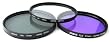 Zeikos ZE-FLK77 - Ensemble de filtre en verre - 77mm - 3 Pi�ces (UV, Polariseur, Fluorescent) Professionel MULTI-COATED + Mallette