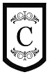 Monogram Regalia Garden Size Flag - C Monogram Regalia Garden Size Flag - C