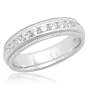 10k White Gold Machine Set Diamond Ring (1/2 cttw, I-J Color, I2-I3 Clarity), Size 5
