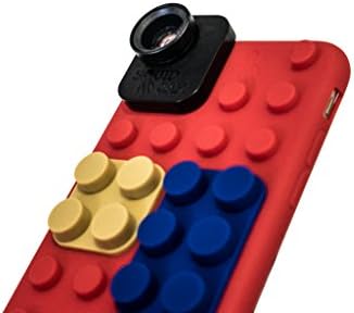 Squidcam - Iphone 6 6s Lens Fisheye Macro Wide Angle Iphone Lens Case - 180 Degree Fisheye Lens + 15x Macro Lens (Extreme Closeup) and 0.67x Wide-angle Lens + 10x Macro Lens (Closeup) for Iphone 6 - Great Quality Glass and Aluminum Lens - 4 in 1 Lens System Iphone Camera Lens Kit Fisheye Lens for Iphone 6 Lenses