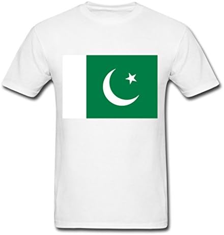 Dachau 2015 and 2016 Modern Men's Flag Pakistan T-Shirts White L