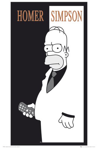 1art1 39120 The Simpsons - Scarface Poster (91 x 61 cm)
