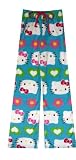 Hello Kitty - Hearts and Flowers Aqua Fleece Lounge Pants for women