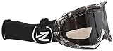 Von Zipper Bushwick Snowboard Goggles - Charcoal Plammo Frame - Smoke Grey Chrome Lens