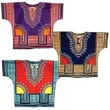 Traditional Print Unisex Dashiki Top - Many Colors Available ~ Sizes Small Through XXXL