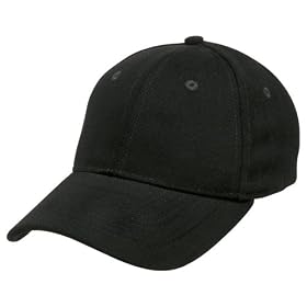 Plain Black Adjustable Hat