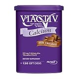 Viactiv Soft Calcium 500 Plus Vitamin D And K Chews For Women, Caramel - 130 Chews (2 Pack)
