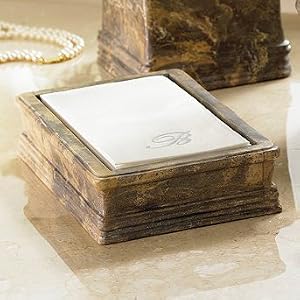 Carved Marble Bath Guest Towel Tray - Espresso - Frontgate