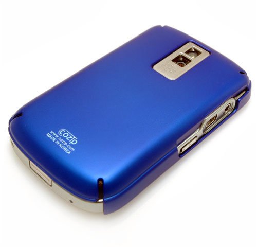Cozip Brand Rubberized Polycarbonate Snap on Slim fit Case Cover for RIM Blackberry Bold 9000 ( Blue ) – Made in Korea