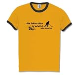 Ein Leben ohne EISHOCKEY ist möglich... Ringer-T-Shirt Orange L