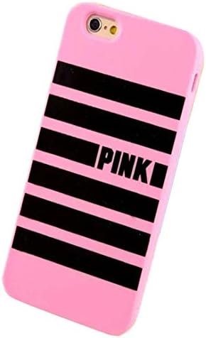 iPhone 5S Case, Hanjiekj fashionable bar Victoria's Secret Design Silicone Case for Apple iPhone 5/5S - Pink