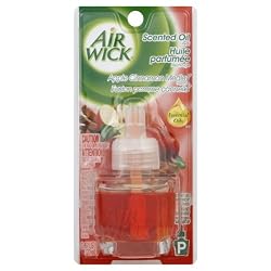 Air Wick Scented Oil Refill, Essential Oils Apple Cinnamon Medley Fragrance, .67 oz.