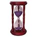 Hourglass Sand Timer - 5 Minute Cherry Finish Wood Frame