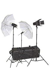 320 Watts Flash Light Kit with Two Umbrellas and Barndoor and Colour Filter