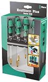 Wera Kraftform Plus Lasertip 334 SK/6 Hexagon Blade Professional Screwdriver set, 6-Piece