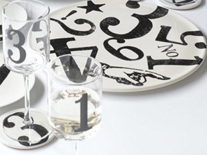 Rosanna Party Raffle Set of 6 Wine Glasses
