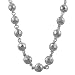 Gorgeous Sterling Silver Sparkling Disco Ball 17 Inch Necklace