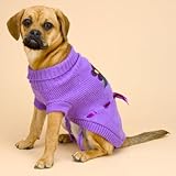 Decorative Dog Sweater w/ Flower Pattern & Bow - Small