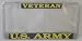 US Army Veteran License Plate Frame (Chrome Metal)