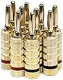 Monoprice 109436 Copper Speaker Banana Plugs Closed Screw Type (5-Pair)