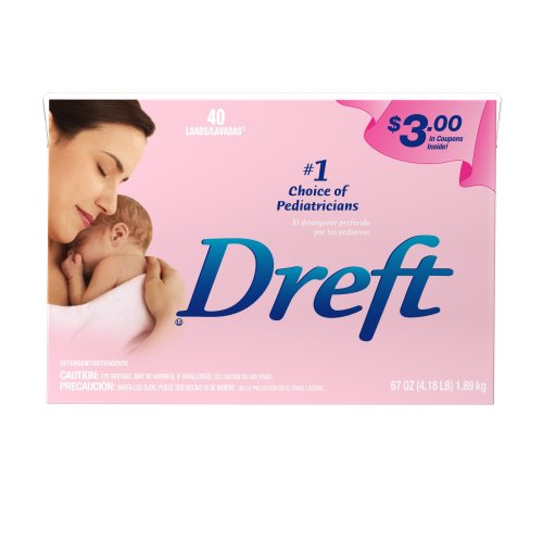 Dreft Powder Detergent, 40-Load Boxes (Pack of 4)