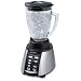 Oster BVCB07-Z Counterforms 6-Cup Glass Jar 7-Speed Blender, Brushed Stainless/Black