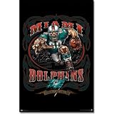 Miami Dolphins NFL Cartoon Mascot 22x34 POSTER Poster Print, 22x34