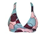 Radio Fiji Mod Aqua & Burgundy IBIZA Halter Swimsuit-top